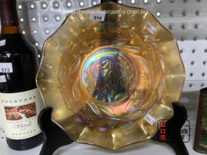 Kookaburra Carnival Glass Bowl (RD4184)