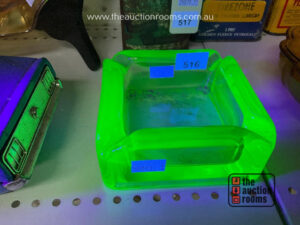 Uranium Glass Ashtray