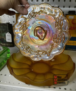 Amber & Carnival Glass Dishes