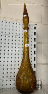 Amber Glass Genie Bottle