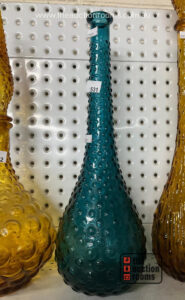 Blue Glass Genie Bottle (no stopper)