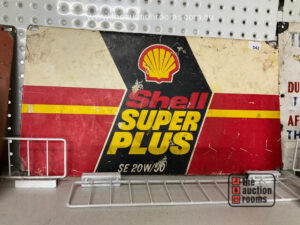 Shell Super Plus Oil Rack Sign