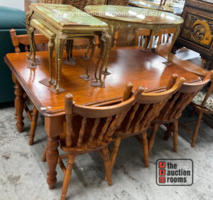 Seven Piece Pine Dining Suite