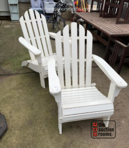 Pair of Outdoor Folding Armchairs