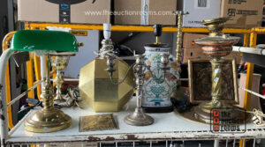 Bay of Assorted Lamps etc