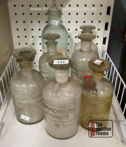 Etched Label Chemical Bottles etc