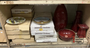 Bay of Boxed Cabinet Plates etc