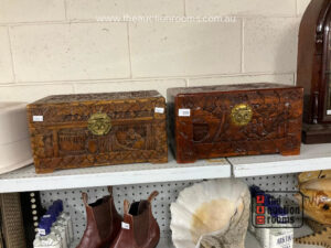 2 x Camphorwood Jewellery Chests