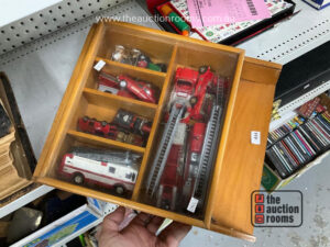 Quantity of Model Fire Engines & Display Case