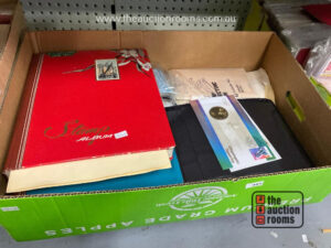 Box of Stamp Albums & Stamps