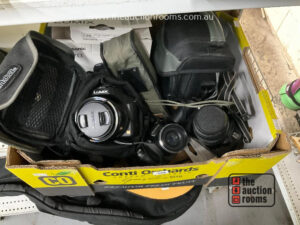 Box of Assorted Cameras