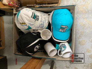 Quantity of Assorted Port Adelaide Sundries including Signed Caps