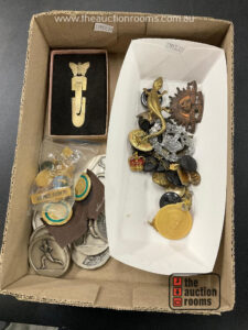 Quantity of Badges & Buttons etc including Military