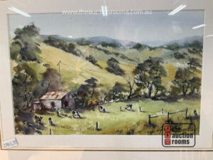 Anita Bentley 'A Peaceful Scene Fleurieu ' Watercolour (25 x 16 cms)