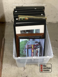 Quantity of Assorted Fire Engine Framed Pictures