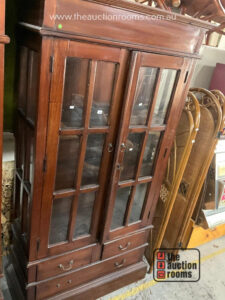 Two Door Glazed Front Bookcase