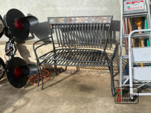 Pair of Metal Garden Benches
