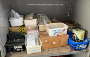 Bay of Assorted Clock Parts Tools etc
