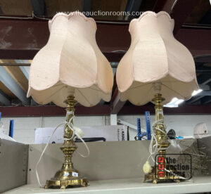 Pair of Brass Table Lamps