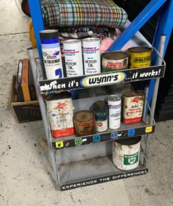 Wynns Oil Tin Stand