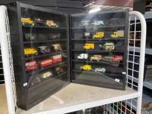 2 x Display Cases & Model Cars