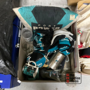 Box of Assorted Port Adelaide Sundries