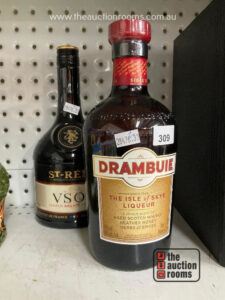 Bottles of  Brandy & Drambuie