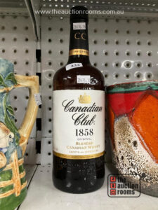 1 litre Canadian Club Whisky Bottle
