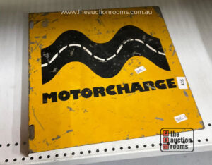 Vintage Motorcharge Double Sided Sign