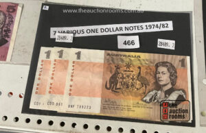 7 x $1 Notes (various years - 1975 - 1982)