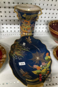 Carltonware Bleu Royale Vase & Bowl