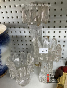 Set of Three Kosta Boda Graduated Candlesticks