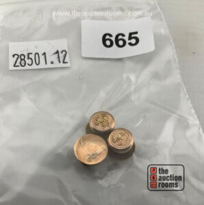 3 x 9ct Gold Shirt Studs