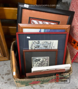 Box of Assorted Prints  etc
