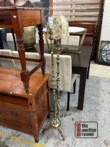2 x Brass Standard Lamps