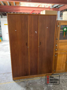 Retro Teak Two Door Robe