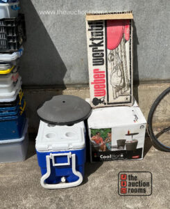 Cool Bar  Weber Work Table  Umbrella Base  etc