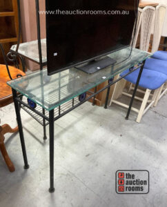 Glass Top Hall Table