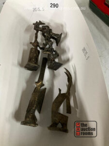 West African Cast Bronze Figures