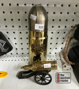 Artillery Shell  Cigarette Dispenser & Cannon Lighter