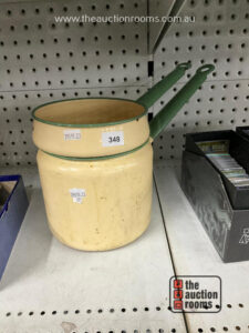 Vintage Enamel Double Boiler