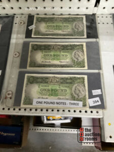 3 x One Pound Notes