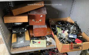 Bay of Microscope Parts  etc