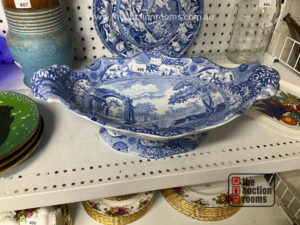 Spode Blue & White Footed Dish