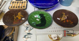 3 x Cloisonne Plates