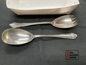 Sterling Silver Salad Servers  Sheffield 1951