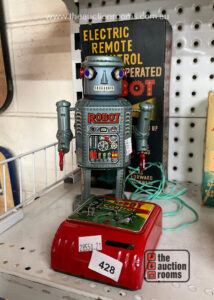 Vintage Modern Toys Boxed Remote Control Tin Plate Robot