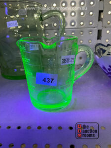 Uranium Glass Measuring Jug