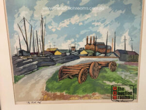 Alan Sumner 'By South Wharf' Screenprint (38 x 46cms)