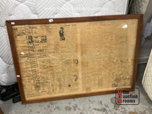 Framed 1949 Newspaper